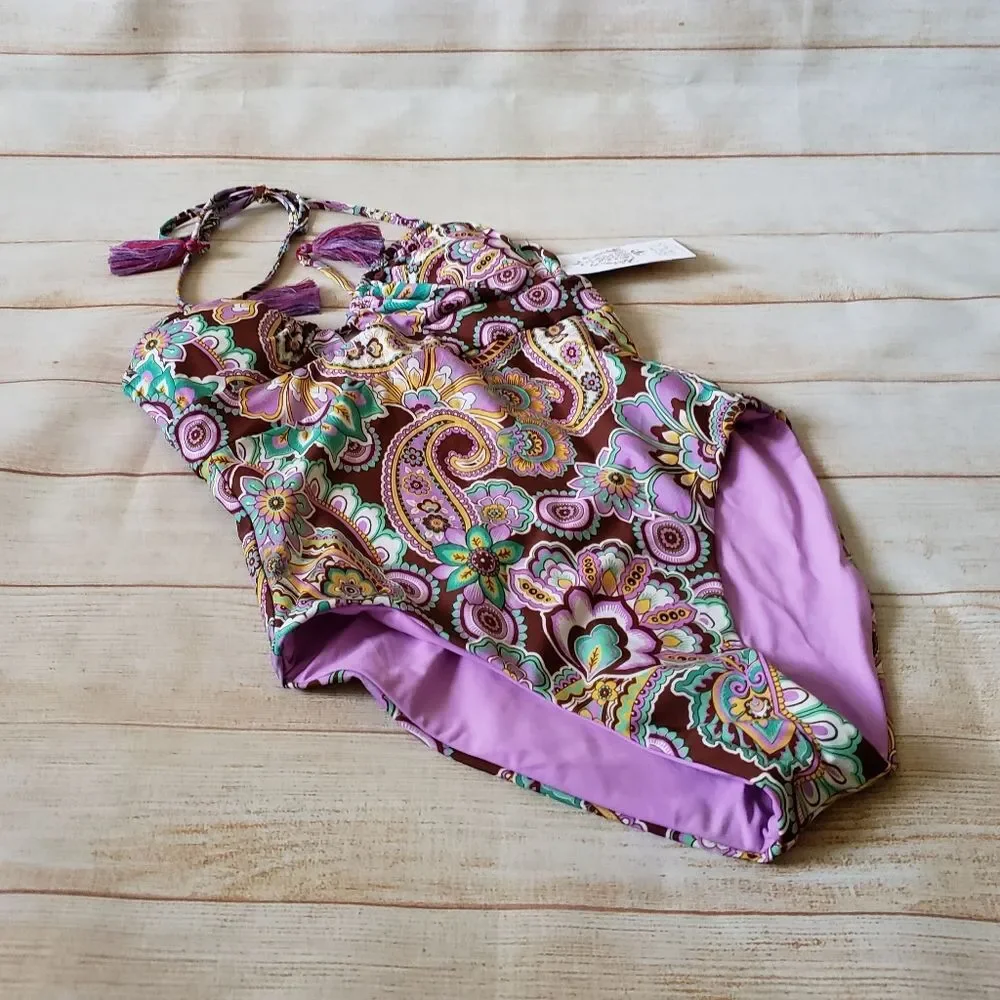 Becca Groovy Floral/Paisley One Piece Swimsuit